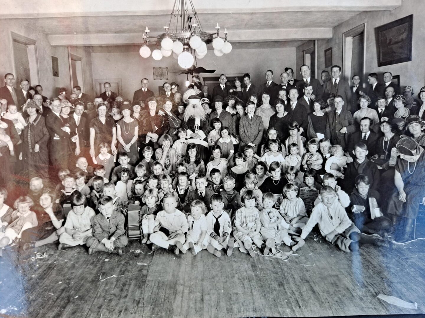 Old black and white group photo